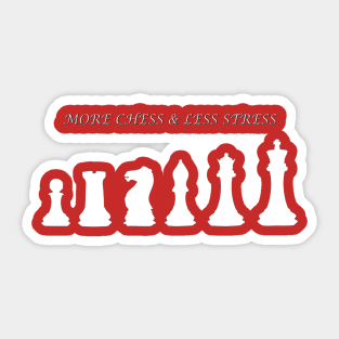 Chess Slogan - More Chess 2 Sticker